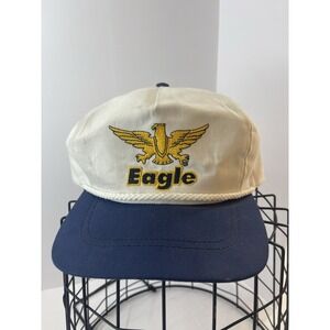 RARE Vintage Hat Eagle 🦅 Rope SnapBack Made In USA 70s 80s 90s